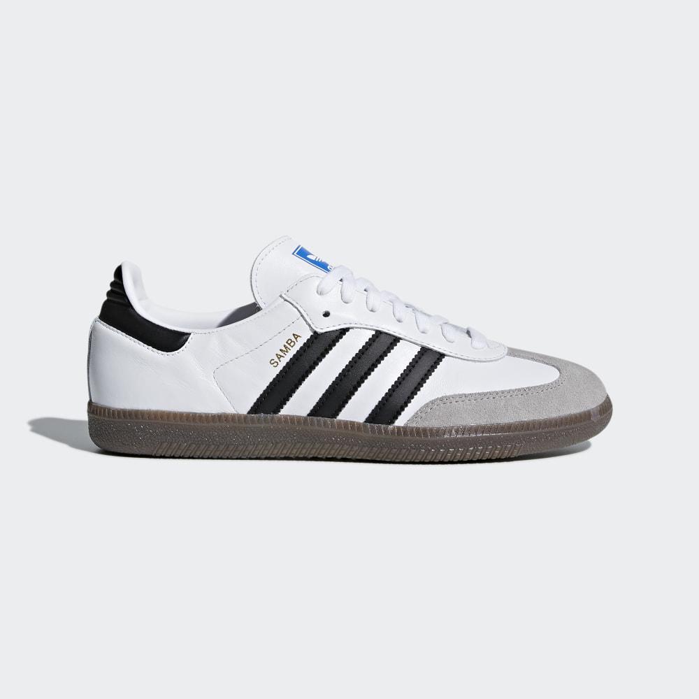 Adidas Women's Samba OG Originals Shoes White/Black/Grey Ireland CG7147